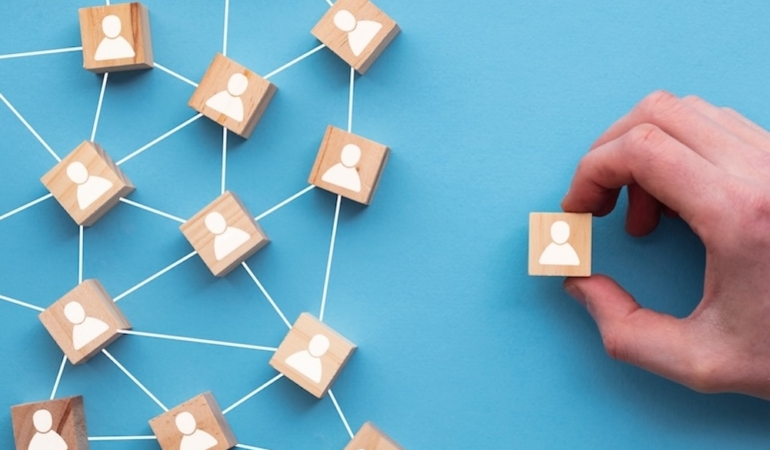 Hand,Choosing,A,Wooden,Block,From,A,Set.,Business,Choice